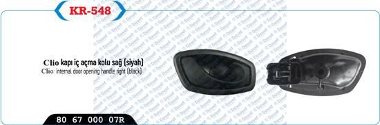 KAYA KR-548 Kapi Ic Acma Kolu Sag < Siyah > Fluence